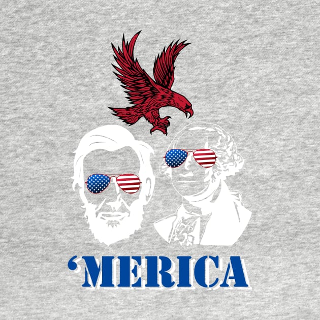 Funny 4th Of July George And Lincoln Independence Day T Shirt by briscoelavinia6674